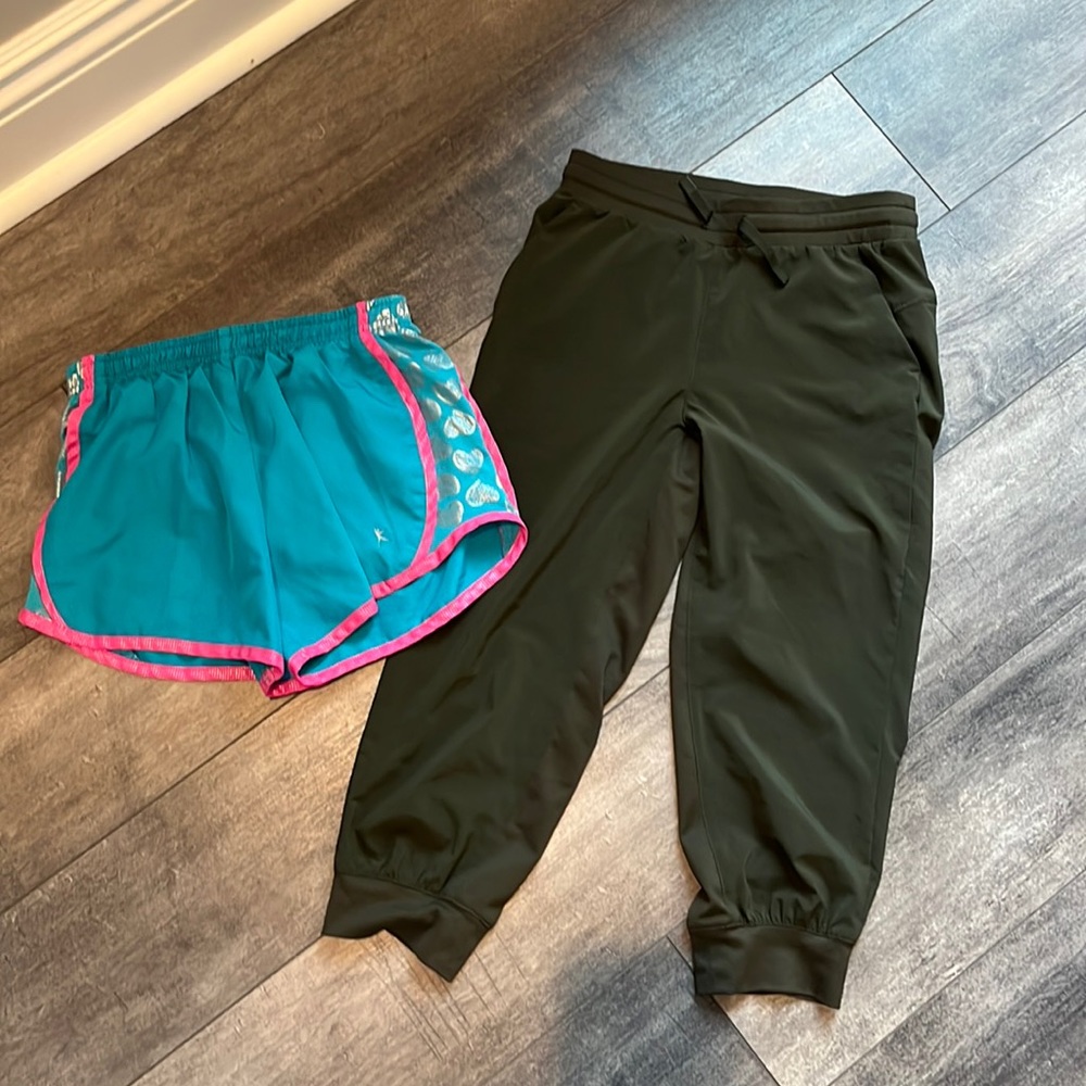 All in motion capris and Danskin shorts